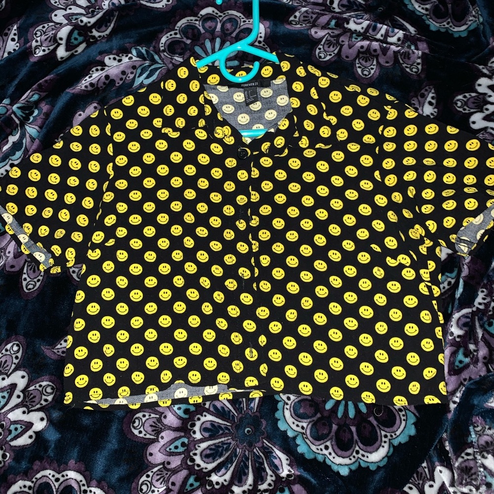 Button down Crop top